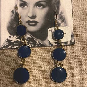 Navy Earrings